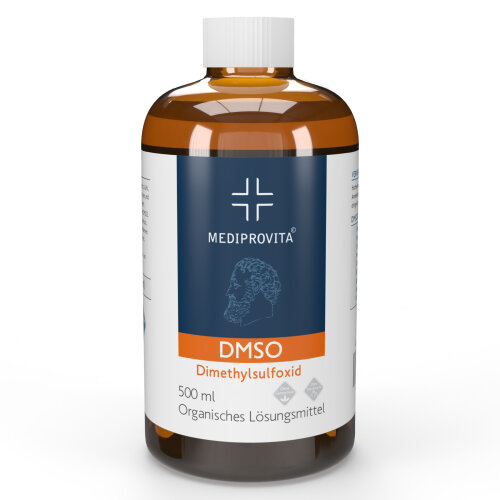 DMSO 500 ml Dimethylsulfoxid 99,9% Reinheit in Braunglas Flasche 0,5L