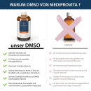 DMSO 250 ml Dimethylsulfoxid 99,9% Reinheit in Braunglas Flasche 0,25L